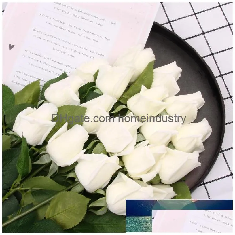 5 pcs of high simulation moist feeling simulation lover rose home ornamental flower highend artificial flower