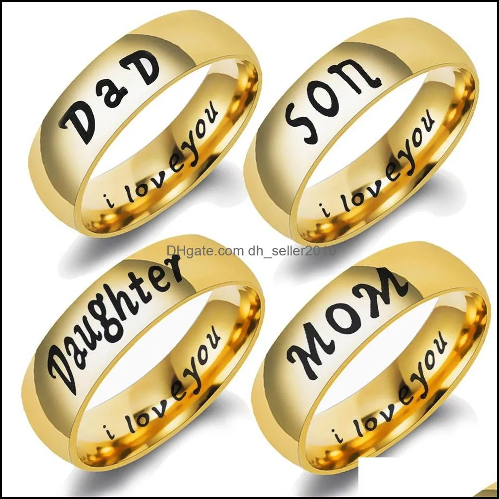 20mothers day gift jewelry family couple family ring dad mom son daughter