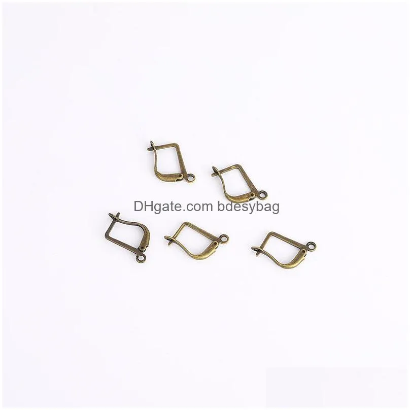 backs earrings chongai 15 10mm 50pcs earring accessories ear clip iron square hook jewelry making