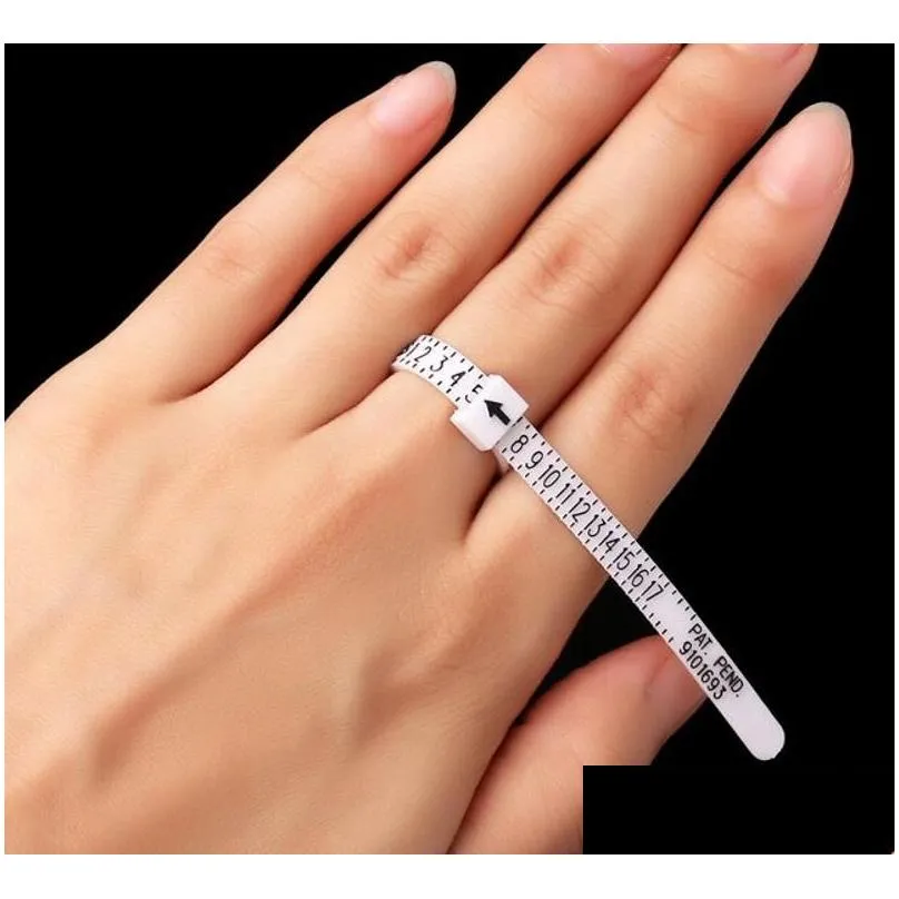 us uk ring sizers ruler britain and america white rings hand size measure circle finger circumference screening tool 0 79cq j2