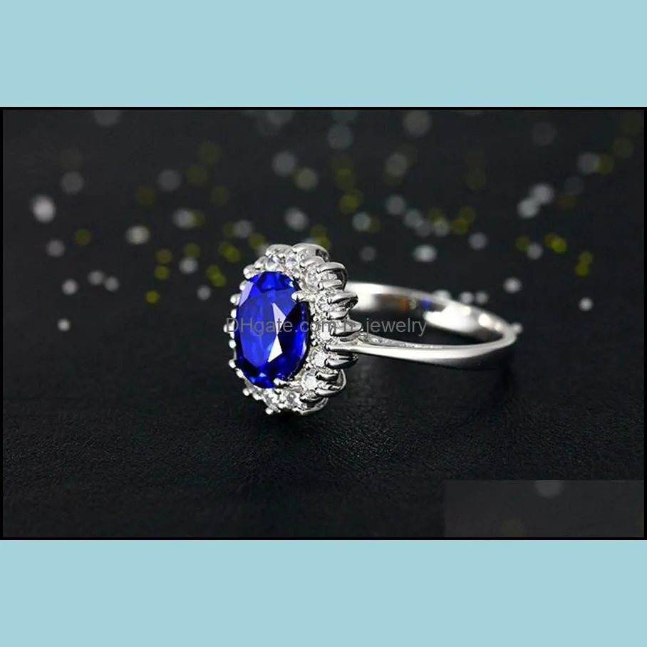 rings for women wedding mens jewelry engagement rings white gold plated brass cubic zirconia sapphire gemstone rings