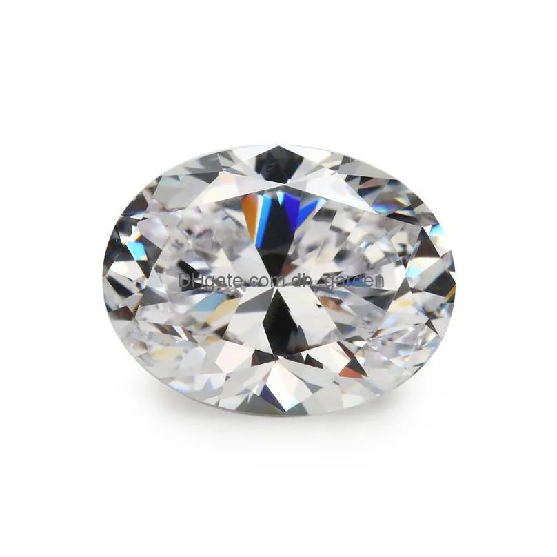 hot selling mix color 30 pcs/ bag 7x9 mm oval faceted cut shape 5a vvs loose cubic zirconia for diy shipping