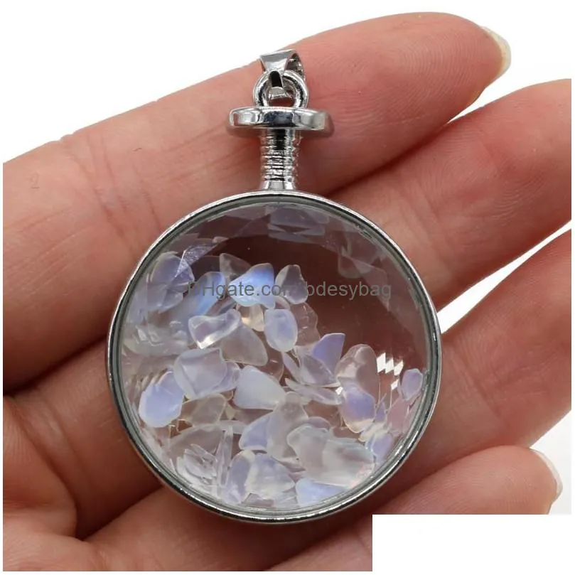 charms natural stone pendant amethysts crystal for jewelry making diy women necklace reiki healing gift