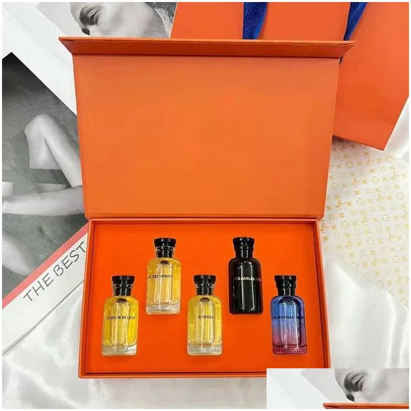 perfume set for woman fragrance 10ml 5 pieces suit edp top quality different smell perfect present with gift bag