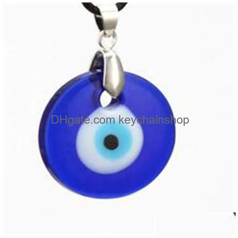 10pcs/lot vintage silver turkish teardrop blue glass evil eye charm keychain gifts fit key chains accessories jewelry 553 z2