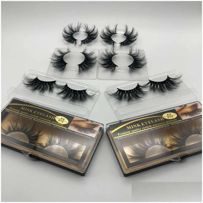 3d mink eyelash 25mm 5d natural false eyelashes big volumn luxury makeup dramatic lashes