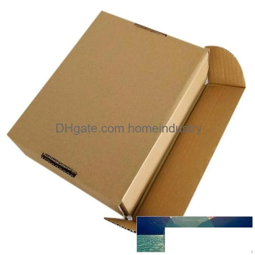 gift wrap wholesale 10pcs/lot 27x16.5x5cm brown kraft packing boxes soap packaging storage item package mailing box pp7671