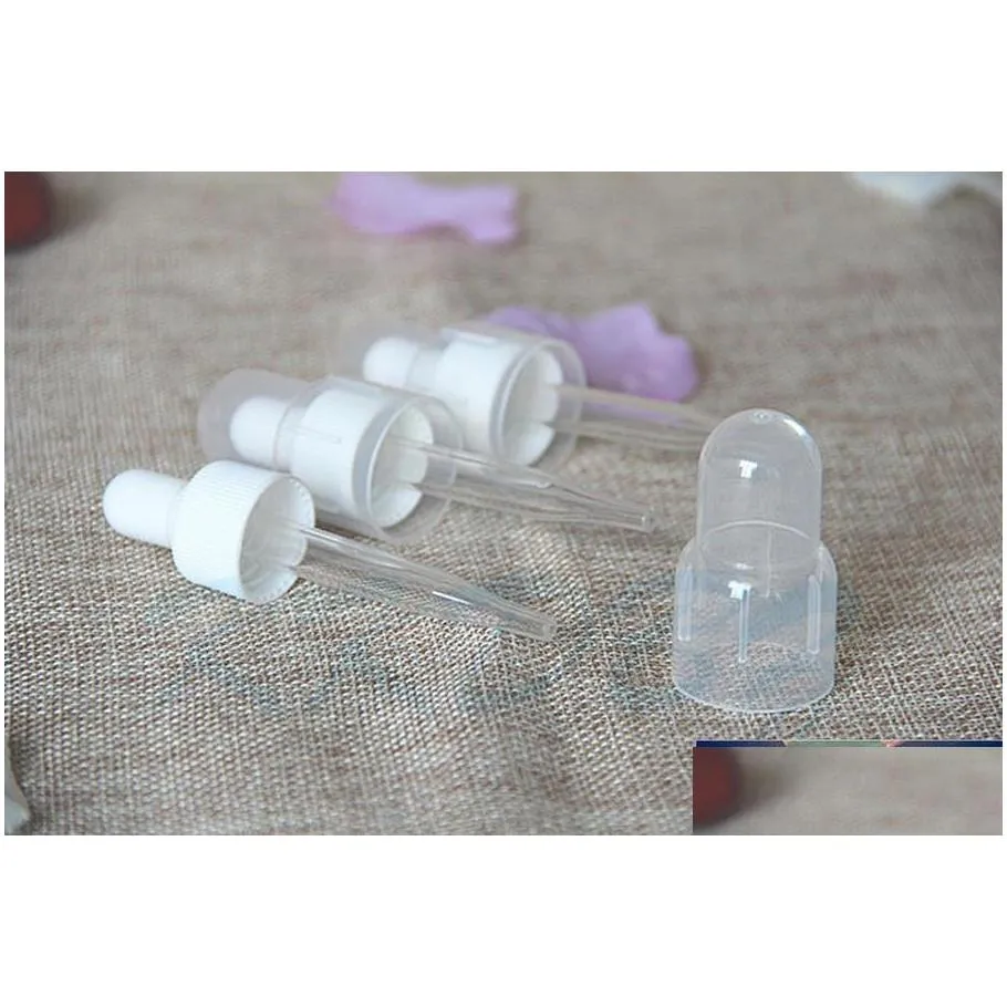 30pcs 50ml square e liquid pet plastic dropper bottle 1oz clear amber green clear white dropper containers for  oil use