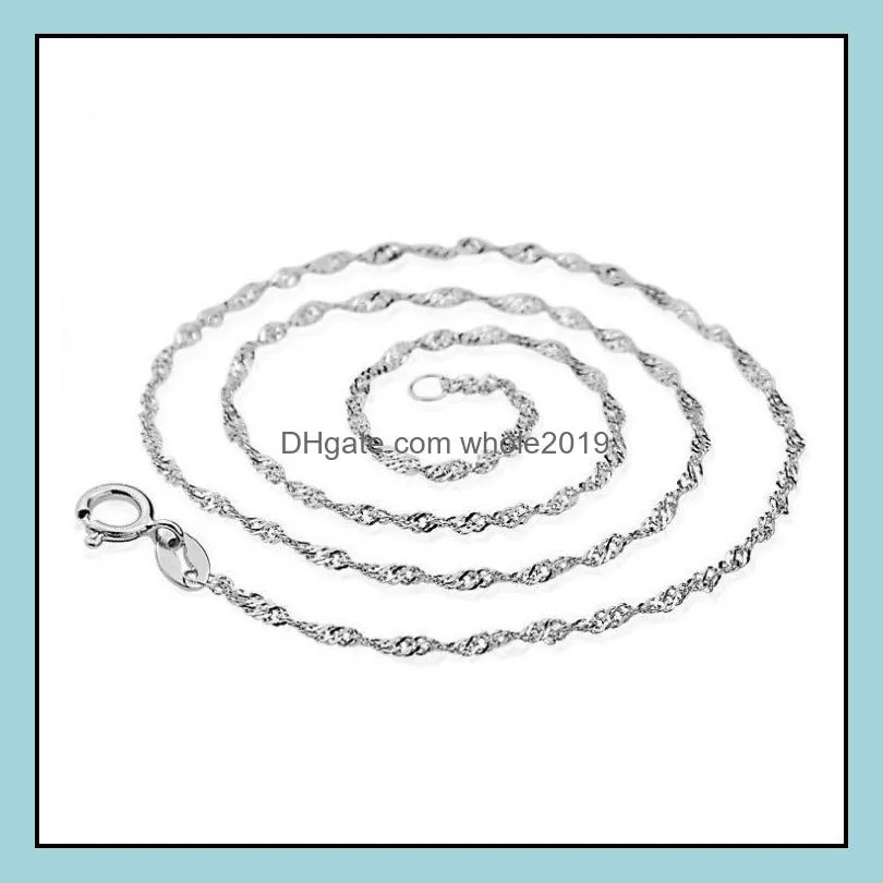 necklace for women men snake sterling silver white brass plated platinum long chain necklaces