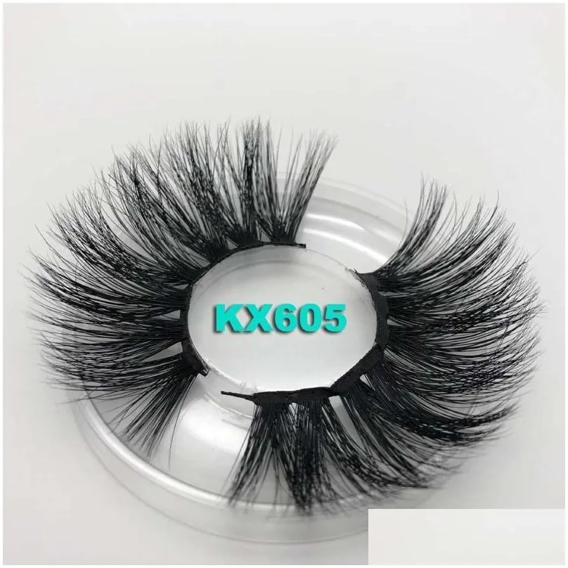 3d mink eyelash 25mm 5d natural false eyelashes big volumn luxury makeup dramatic lashes