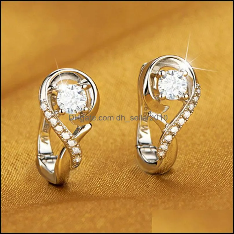 temperament fashion zircon earrings female note wild classic girl women earrings party play earrings