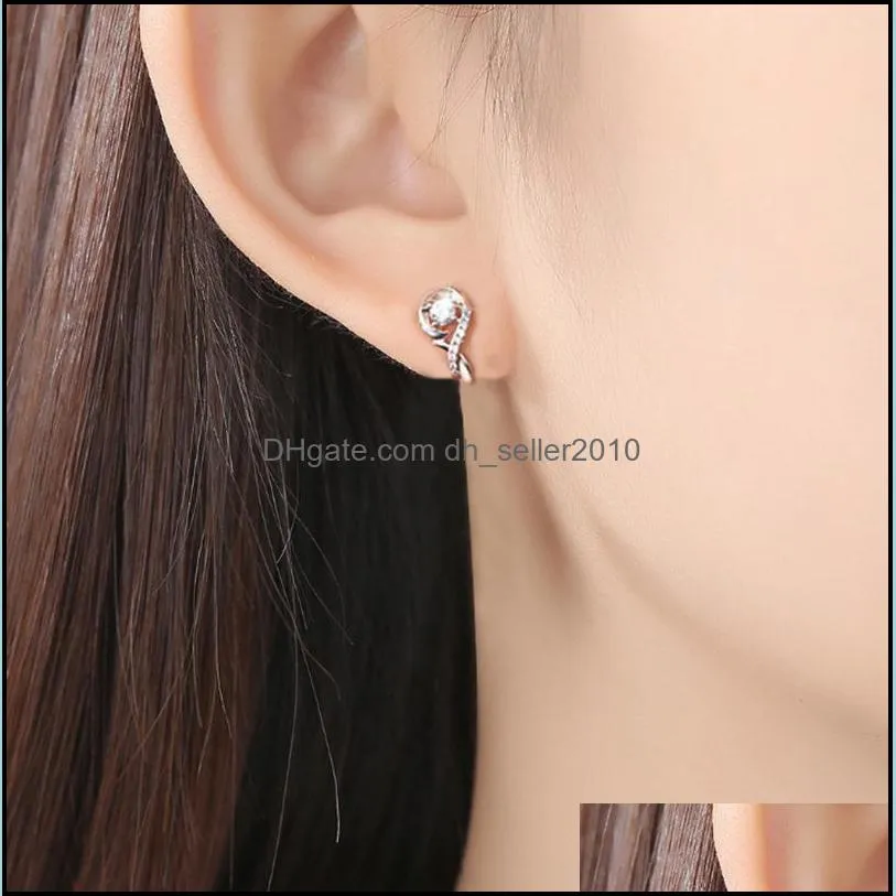 temperament fashion zircon earrings female note wild classic girl women earrings party play earrings