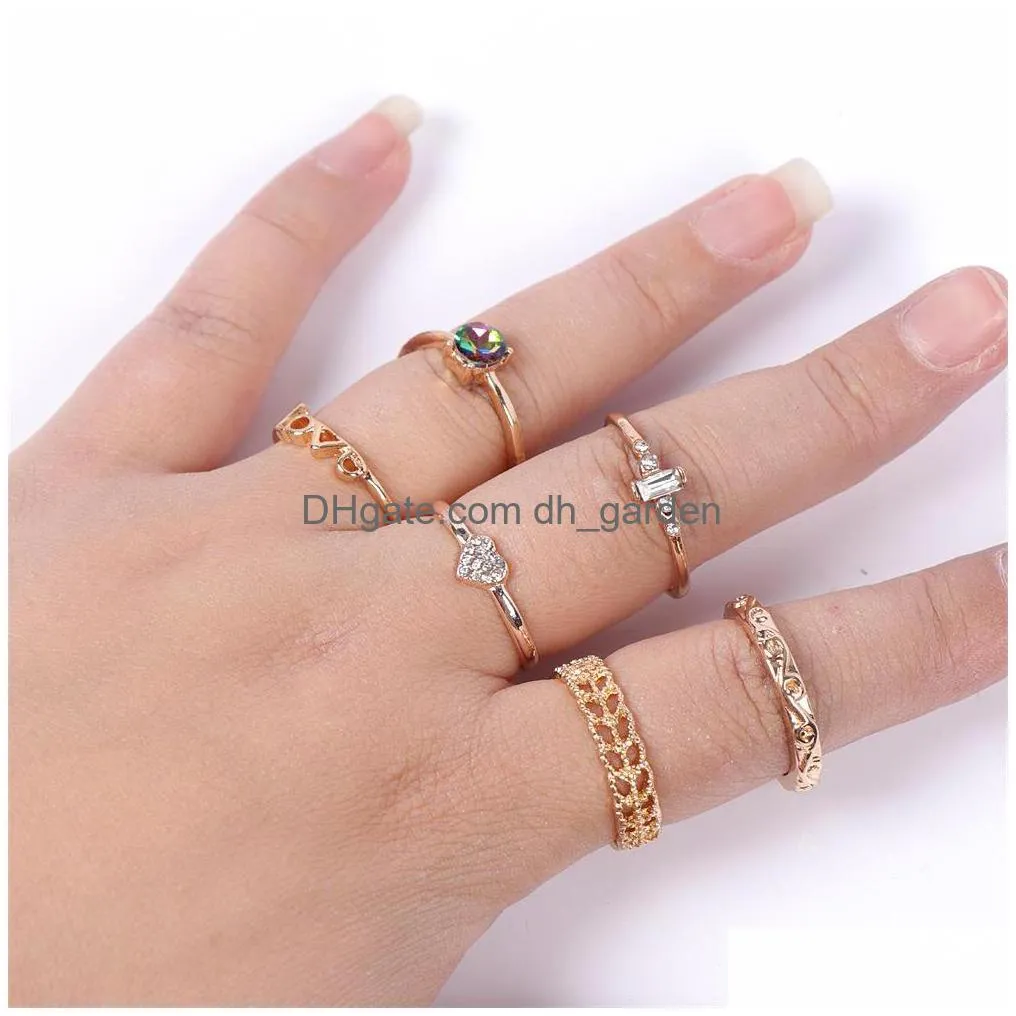 fashion rhinestone rings jewelry for men women wedding engagement party gifts mix gold silver color wholesale 50pcs/lot 17mm20mm