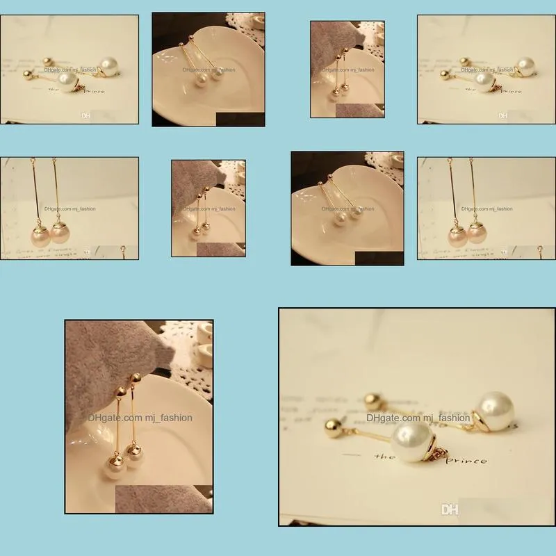 stud earrings wholesale korean ol of pearl earring imitation gold plated earrings