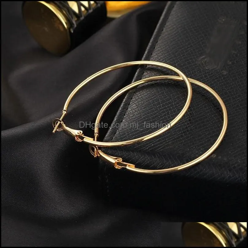 gold earrings hoop 6 pairs/set round earrings set for woman party ladies ear jewelry 14k rose gold mens big hoop earrings