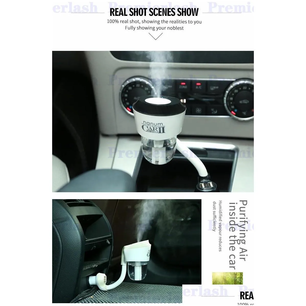 car  steam air humidifier  oil diffuser aromatherapy 12v ultrasonic air humidifier for car aroma oil diffuser