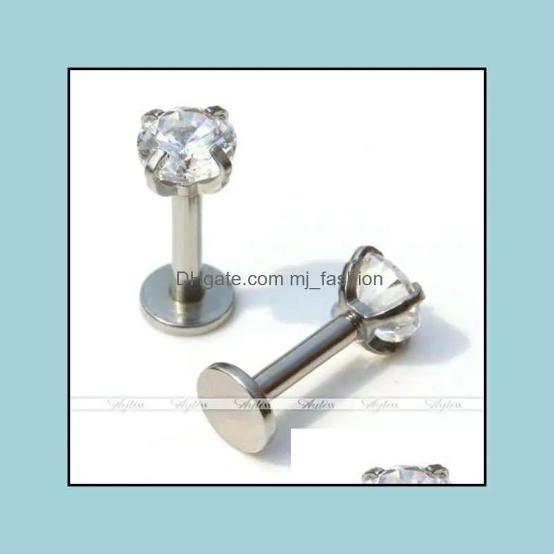 earrings for women bars piercing gem monroe ear cartilage stud earring