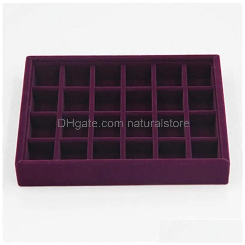 upscale purple velvet jewelry display tray jewelry box rings necklace earring bracelets tray jewelry organizer 0fur9 1159 q2