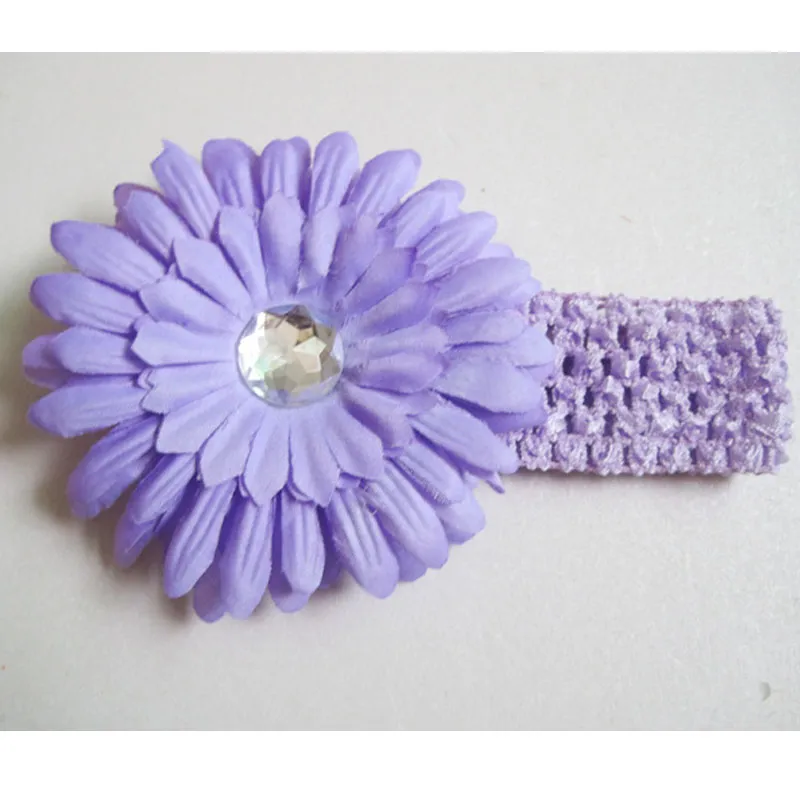 Hair Accessories Daisy Flower Crochet Headband For Toddler Infant Headbands Baby Hairband 
