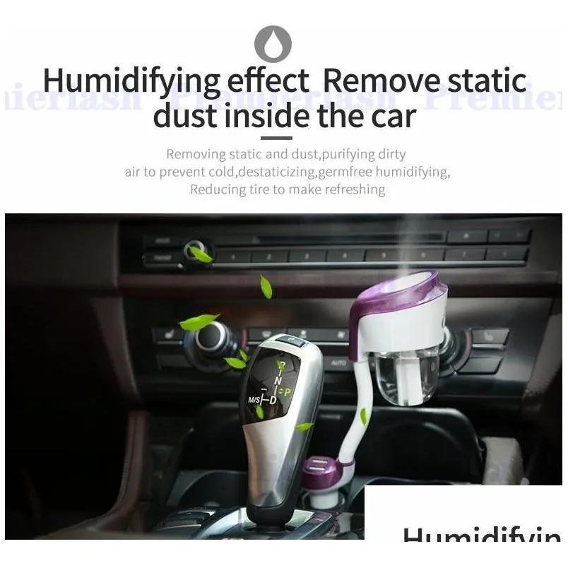 car  steam air humidifier essential oil diffuser aromatherapy 12v ultrasonic air humidifier for car aroma oil diffuser