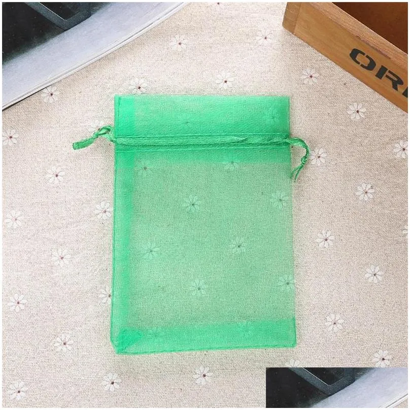 jewelry bags organza jewelry wedding party xmas gift bags gold silver 18 colors with drawstring 7x9cm 9x12cm 10x15cm 13x18cm 20x30cm 253