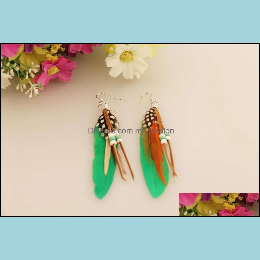 drop earrings for women lovely feather multiple earrings