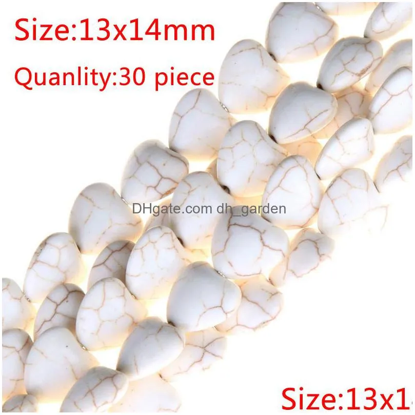 new diy handmade white howlite stone beads spacer loose for necklace bracelet jewelry making 15 strand