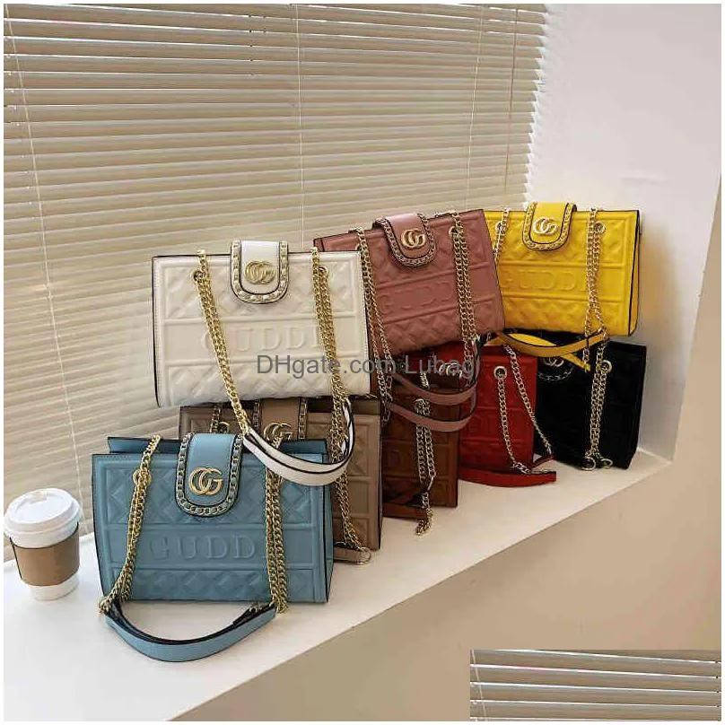 2022 factory wholesale bag female lingge chain messenger s large capacity for tote bag women