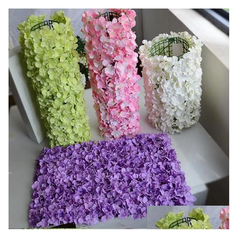 5pcs row of flowers shelf flower wall road showy plastic flower bed base wedding props row of accessories 3 options qd001
