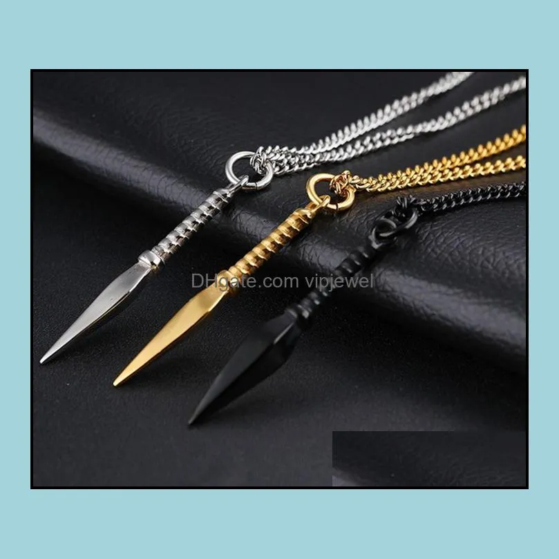 spearhead pendants neckalces for long chain neckalce