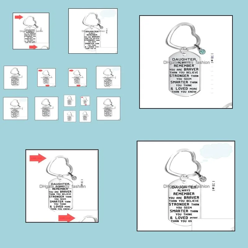 stainless steel military brand necklace heart daughter keychain pendant zodiac stone dog brand jewelry