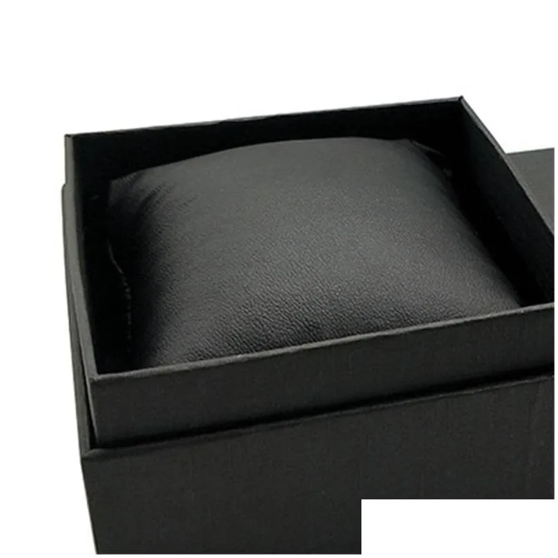 5pcs jewelry packaging cases black paper with black velvet cushion pillow watch storage bracelet organizer gift box storage box 642 q2