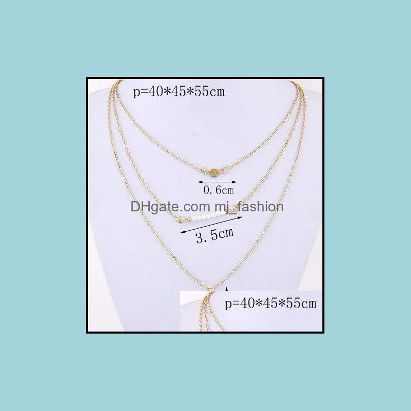 necklaces pendant fashion gold layered collier plastron body necklace set turkish jewlery 18k gold plated chain long beautifully