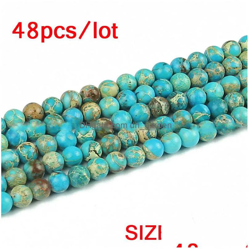 8mm blue imperial pine kallaite natural stone round loose beads ball 4/6/8/10/12mm jewelry bracelet accessories making diy