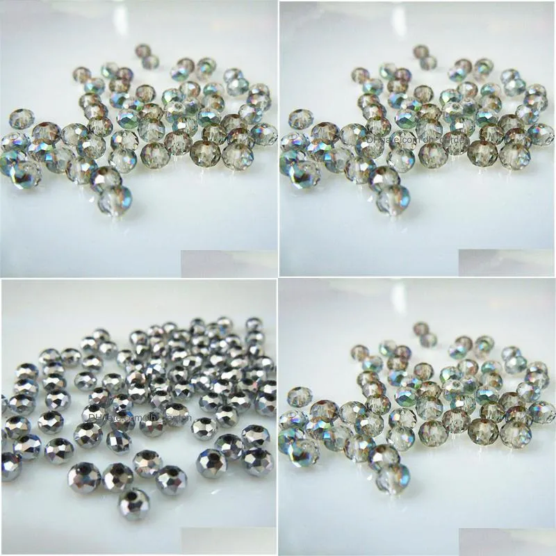 green colors 3x4mm 145pcs rondelle austria faceted crystal glass beads loose spacer round beads jewelry making