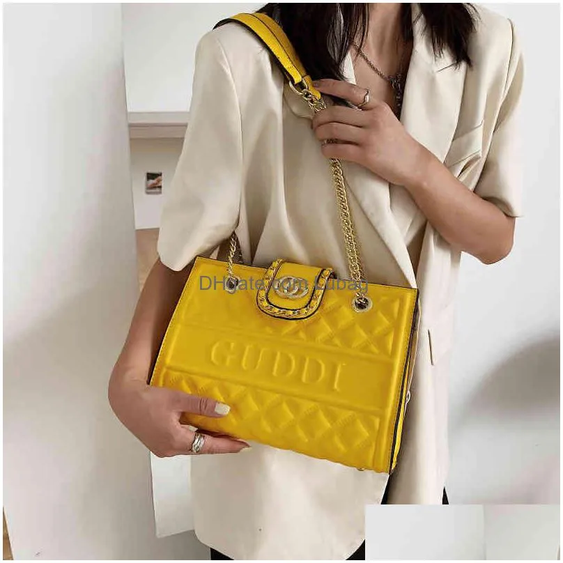 2022 factory wholesale bag female lingge chain messenger s large capacity for tote bag women