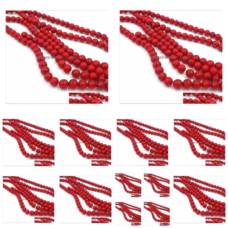 8mm natural red stones round spacer loose beads for necklace bracelet charms jewelry making 4mm 6mm 8mm 10mm 12mm