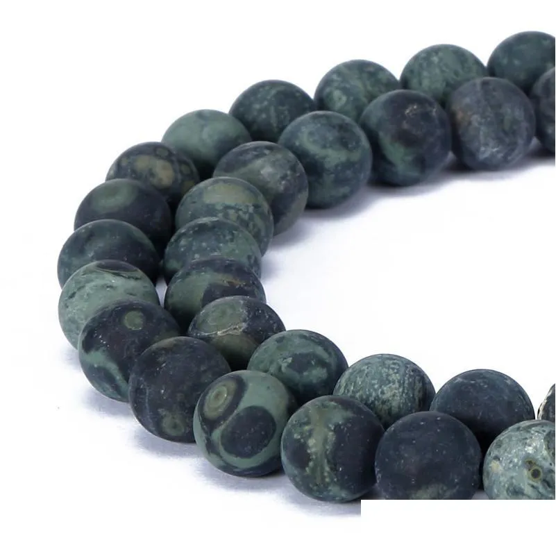 4mm 6mm 8mm 10mm 12mm natural stone beads round gorgeous matte green rhyolite loose beads for diy jewelry making bracelet