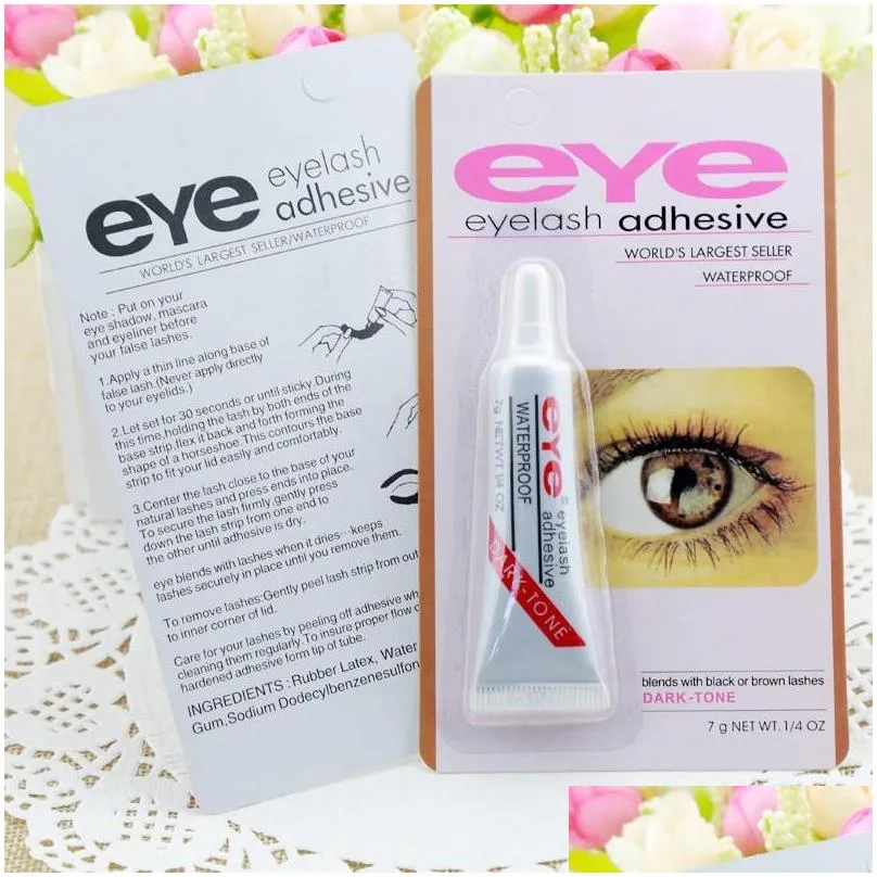 eyelash glue clearwhite darktone waterproof false eyelashes adhesive make up eye lash glue makeup