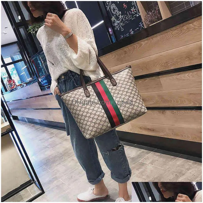 90 off to shop online european and american fashion large capacity tote bag casual versatile one shoulder portable bag