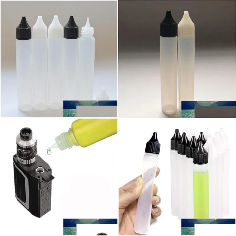 50pcs/lot wide neck 30ml pen shape bottle plastic dropper empty pen style e liquid