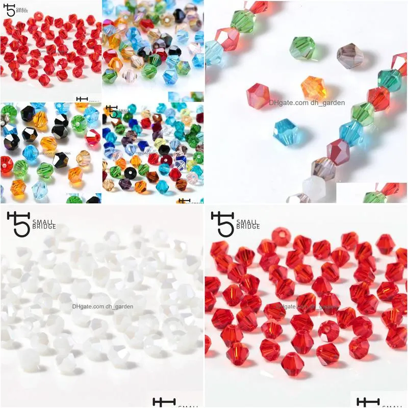austrian crystal spacer bead for jewelry making supplies bracelet bead women diy accessories bicone loose glass beads wholesale