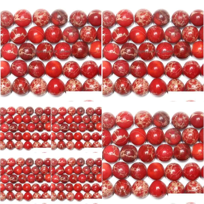 8mm 15 natural stone red sea sediment turquoises imperial jaspers round loose beads 4 6 8 10 12mm pick size