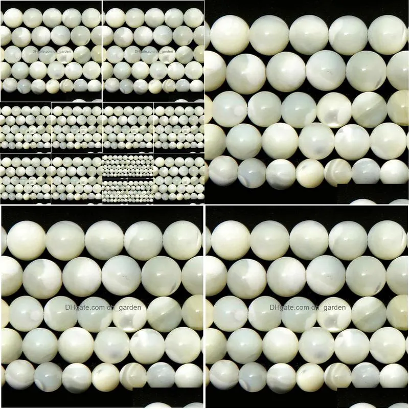 8mm quality natural shinning trochus shell loose beads 6 8 10 mm pick size for jewelry making