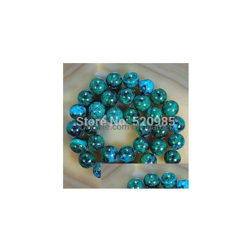 8mm wholesale 4.6.8.10.12. 14mm chrysocolla stone round loose spacer beads 16 pick size