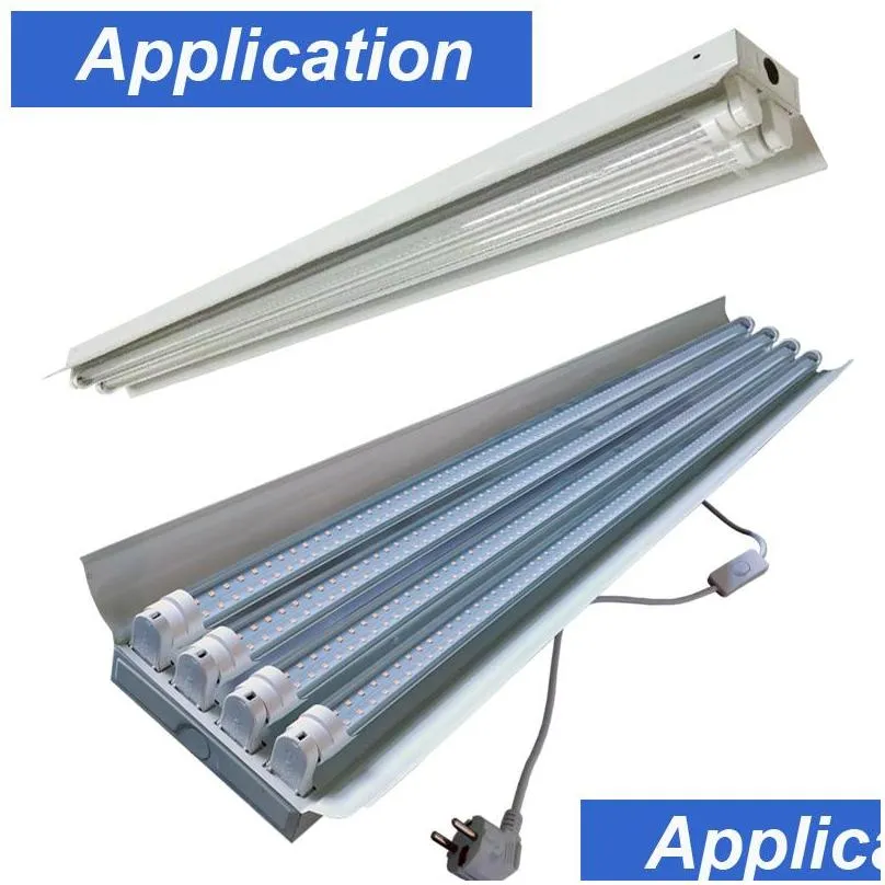 4ft led tubes lights 36w 3600lm high bright t8 light bulbs 6000k daylighs require ballast bypassing double ended power clear cover fluorescent replacement