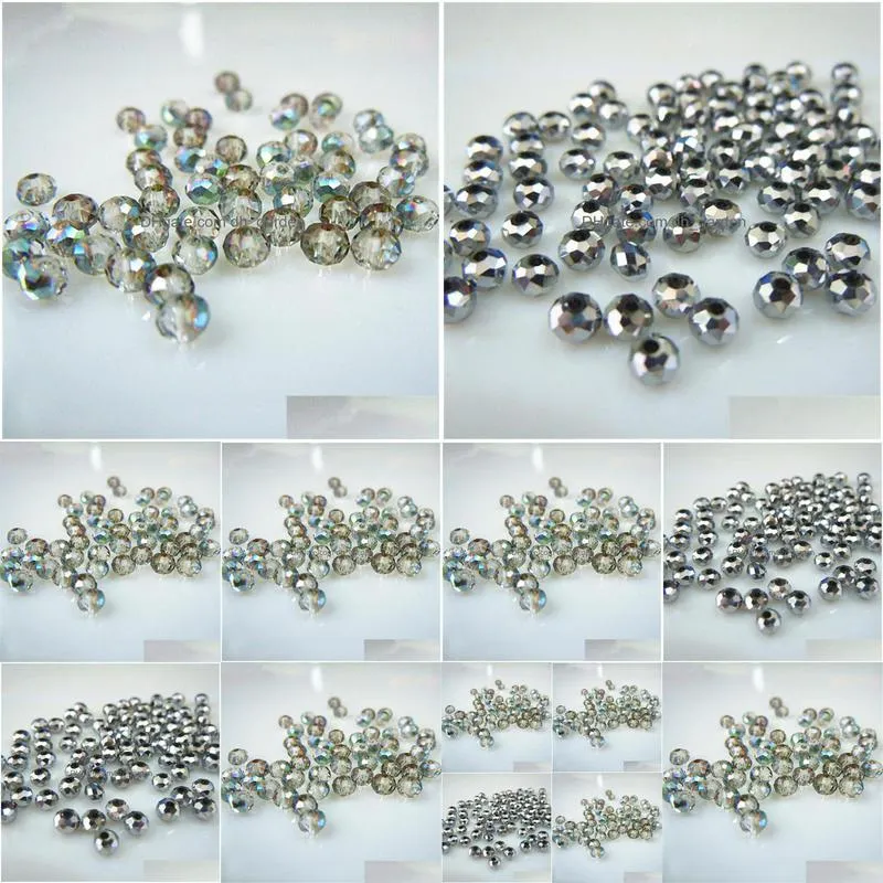 green colors 3x4mm 145pcs rondelle austria faceted crystal glass beads loose spacer round beads jewelry making