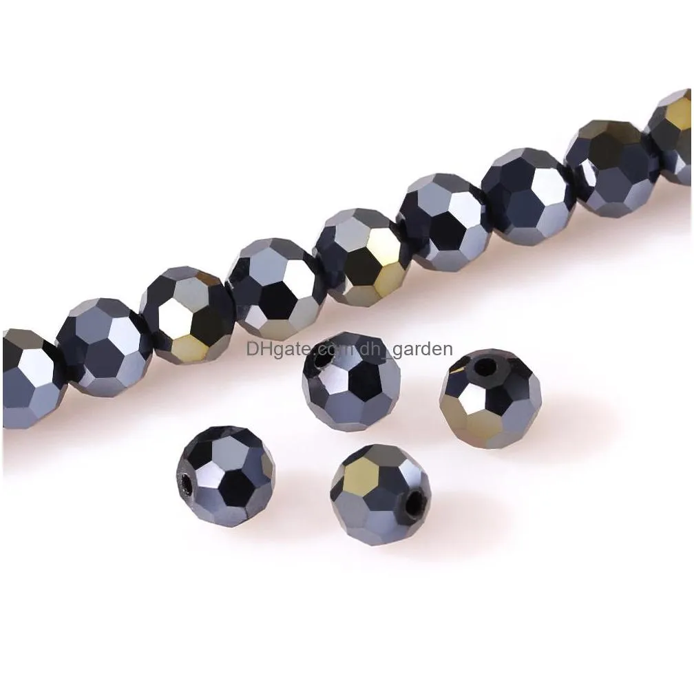 4mm czech faceted crystal football beads ab color glass round crafts beads for jewelry making 100pcs lot wholesale