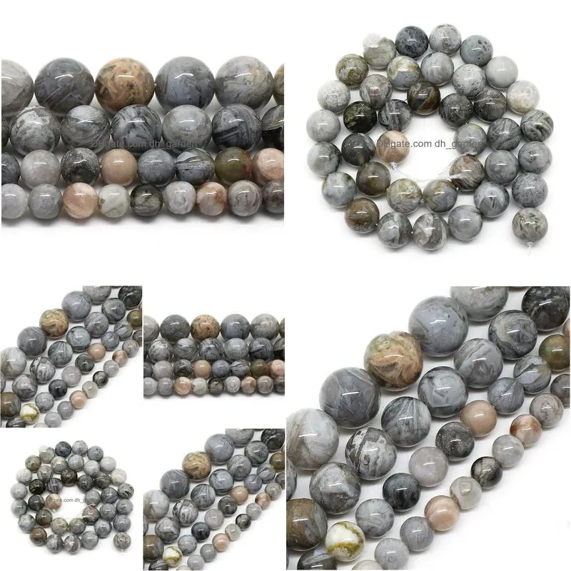 8mm natural bamboo agata onyx round loose beads for jewelry making 15.5inch/strand pick size 6/8/10/12mm diy bracelet