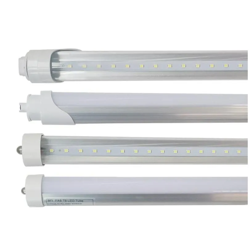 8ft 144w r17d led tube light 8 foot led bulbs shop lights to replace t8 fluorescent lighting bulb 100277v input 14400lm cold white 6000k